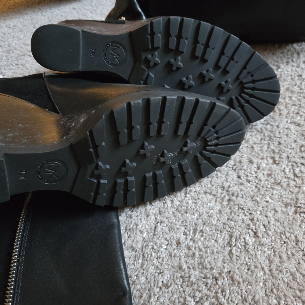 Michael Kors Black ZipUp Black Wedge Heel - Picture 4 of 5